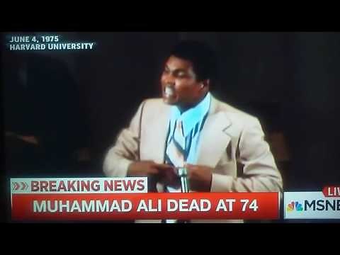 MUHAMMAD ALI 1975 speech(HARVARD UNIVERSITY)
