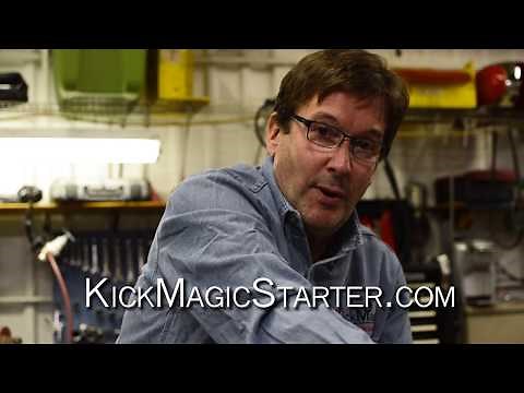 How to Start a Vintage Triumph Motorcycle with KickMagic