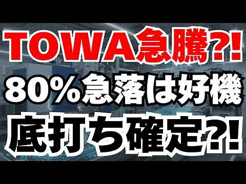 【世界シェア60%】80%急落したTOWA株が10年で10倍になる可能性を徹底分析