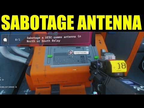 Marathon - sabotage the usec coms antenna in north or south relay