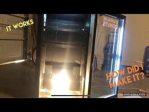 DIY incubator from mini fridge.