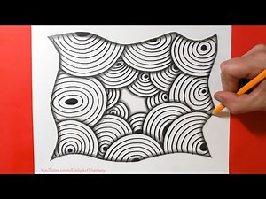 How to Draw Cool 3D Patterns | Zendoodle Drawing / Satisfying & Relaxing