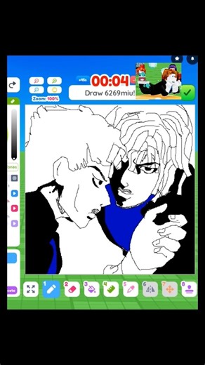 Draw me วาดเบคอนแบบjojo #roblox #วาดรูป #anime #อนิเมะ #มังงะ #art