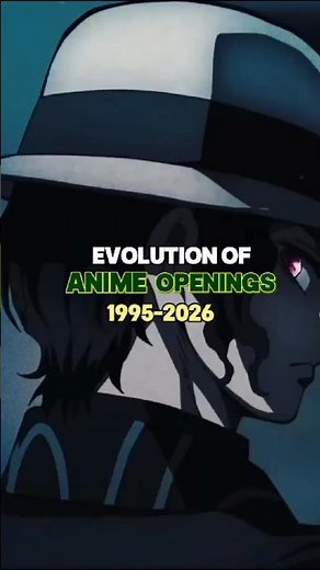Evolution of ANIME OPENINGS #shorts #anime