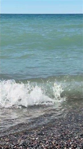 A quiet Lake Superior in Grand Marais, Michigan