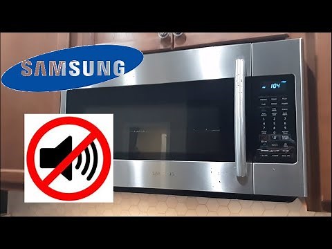 How to MUTE Samsung Microwave Beeping Noise Pressing Key Buttons
