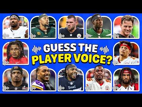 Guess the NFL Player by Their Voice? 🏈🔊 25 Players Quiz | Sports Quiz USA