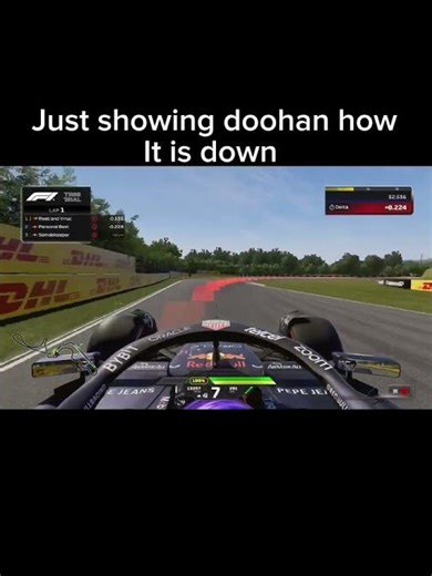 Basicly showing doohan how it is done#blowup #f1