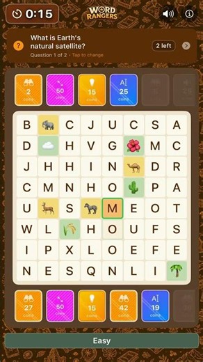 Quick science word search challenge with Lexi