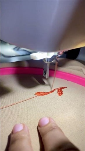 Free motion embroidery with portable sewing machine #embroiderywork #embroidery #embroideryart