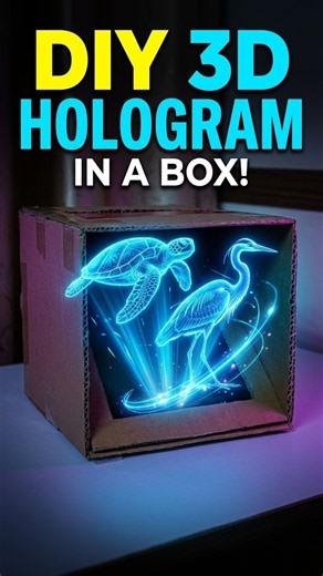 How to Make a DIY Cardboard Smartphone Hologram Projector Box #diy