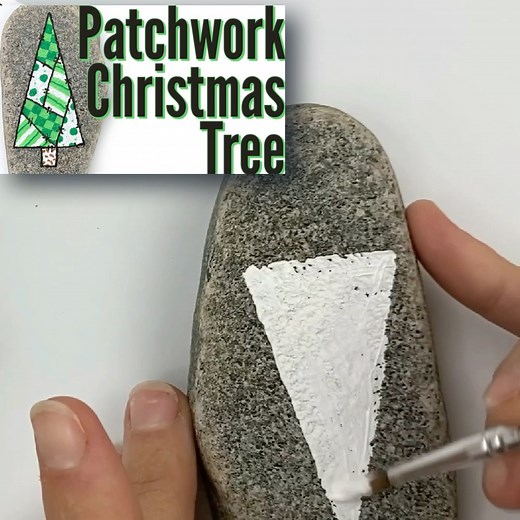 This cute Christmas tree design is so fun to paint! Mix and match your patterns any way you want! We are using our extra fine tip and fine tip Posca paint pens to fill in our designs and the lining. White acrylic piant under the tree. Comment "shop" if you need supplies! Check out more from our Winter - Holiday - Christmas Rock Painting Ideas - https://www.facebook.com/1511584975583999/playlists/2338745503245426 | Rock Painting 101