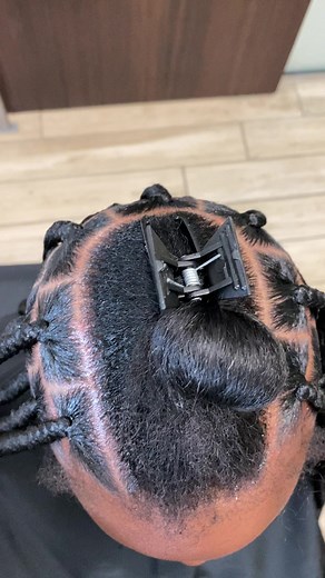 Medium Large Knotless Braids Parting Method