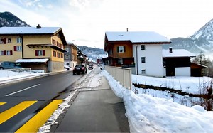漫步游瑞士-隆格恩(Lungern)｜一个被雪覆盖的平静的瑞士村庄🇨🇭❄️️2022.3