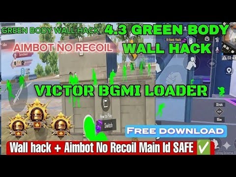 BGMI 4.3 GREEN BODY WALL HACK LATEST UPDATE | BGMI GREEN BODY WALL HACK 4.3 | BGMI GREEN BODY 4.3