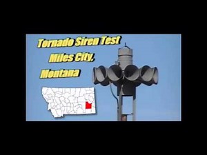 Tornado siren test - Miles City, Montana