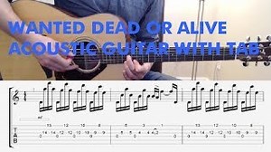 Bon Jovi - Wanted Dead or Alive - Acoustic Guitar with Tab Chords - ChordU