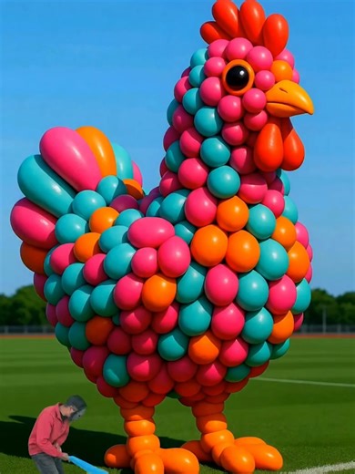 The mascot vibrato assistant placed on the football field is popular, co-produced, creative