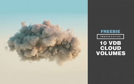 VDB模型：十款精致的OpenVDB格式的体积云 VDB Cloud Volumes 免费下载 - R站|学习使我快乐！