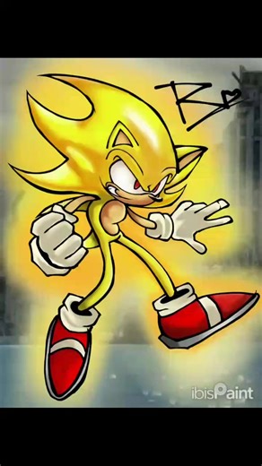 SpeedPaint de Super Sonic: Mi Primer Intento