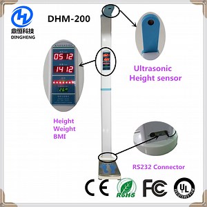 [Hot Item] Dhm-200 Ultrasonic Weight and Height Body Scale Medical/Personal Scale