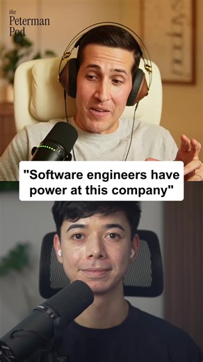 "Software engineers have power at this company [Meta]" This was a conv... | software engineers