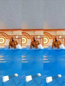 Aqua- Jogging mit lagehantel ( Multi - Trainer) Aquajogging with dumbbells ( Multi- Trainer)