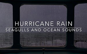 【白噪音】坐在船舱里感受海上飓风丨暴风雨&海鸥声