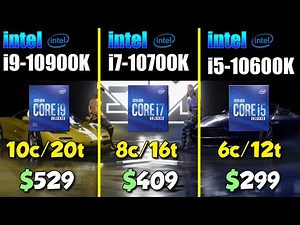 i9-10900K vs. i7-10700K vs. i5-10600K
