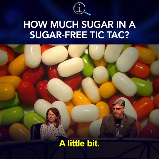 789K views · 7.7K reactions | How much sugar in a sugar-free Tic Tac? | QI - Quite Interesting | Facebook