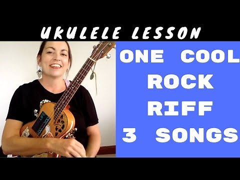 SPIRIT IN THE SKY UKULELE TUTORIAL MASHUP / GOLDFRAPP / CHRIS ISAAK - 3 CHORD ROCK RIFF