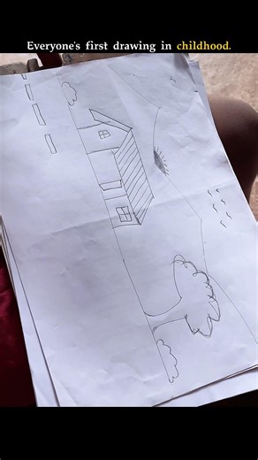 Simple drawing but memorable . #shortvideo #memories #firstdrawing #emotional #explore