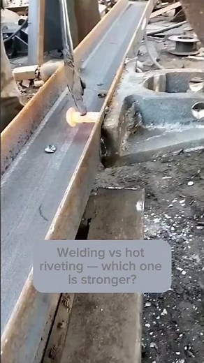 Welding vs riveting test 🔥🔩⚙️ #shorts #crafts #skills #handmade #metal