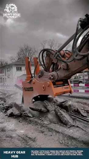 Powerful & Efficient Asphalt Cutter Attachment for Road Breaking and Surface Removal in Construction