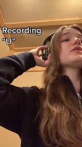 A bit of me recording “U” from this fantastic angle.……BELLE comes out digitally NEXT WEEK!!!!! (May 3rd) 🥰 #belle #belleanime #anime #mamoruhosoda #recordingbooth #soundtrack