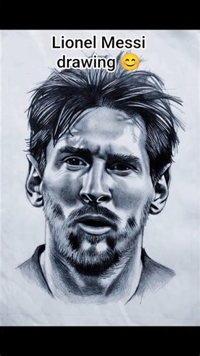 Drawing the GOAT: Lionel Messi Pencil Sketch! 🐐✏️
