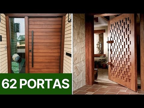 62 PORTAS DE ENTRADA DE MADEIRA PARA SUA INSPIRAÇÃO VOCÊ TEM QUE VER