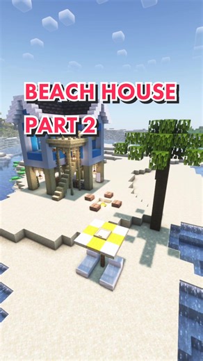 Minecraft Beach House Part 2 Tutorial