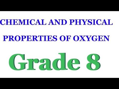 Physical and chemical properties of oxygen✓