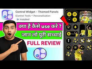Control widget themed panels app Review kaise use kare !!How to use control widget themed panels app