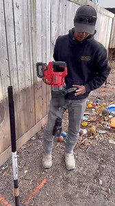 1.6M views · 8.1K reactions | Training our apprentice to drive pylex piles. #deckbuilding #diycarpentry #homeimprovement #reelsinstagram | Wood Bully | Facebook