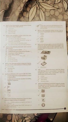 ICSO - class 7 - 2025 set B question paper