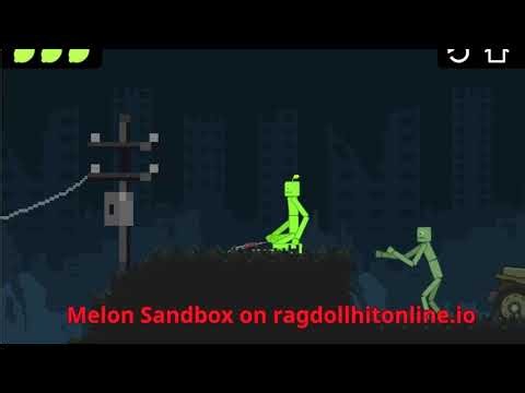ragdollhitonline.io 🍉 Melon Sandbox CRAZY Moments! 💣🔥