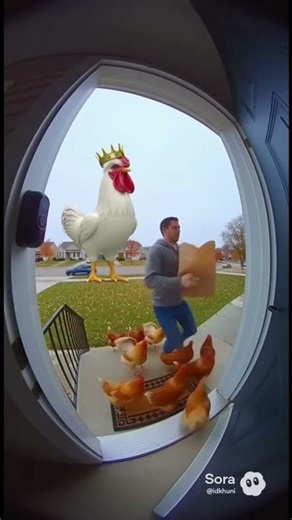 Giant Chicken Prank Goes Wild!