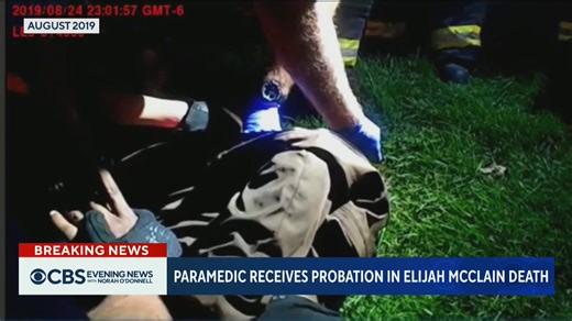 BREAKING: The former paramedic who injected Elijah McClain with ketamine before his death was sentenced to probation after being convicted of homicide for McClain’s death in 2019. | CBS Evening News