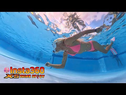 Pink Bikini Dive 💦 Underwater POV with Insta360 X4