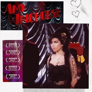 In 2008, Amy received 5 GRAMMYs, making her the most awarded artist of the night.. Although she didn't attend the awards, her acceptance speech and performance were streamed via satellite.. the moment Amy learnt she'd won the award for Record of the Year has since become one of the most well-known videos of her. 🖤 | Amy Winehouse