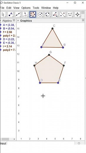 Regular Polygon in GeoGebra Classic #cadmonkeys #shortsfeed #shorts #polygon #geogebra #viralreels