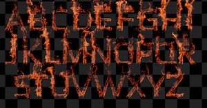 Fire Alphabet After Effects
