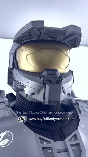 Behold the progress of our new wearable Master Chief armor costume prototype. Like and comment your thoughts for a chance to win a helmet in the giveaway! www.buyFullBodyArmors.com This is a prototype built by 3D printing in order to verify the designs. The production will use PU plastic which is tough and durable. #halo #masterchief #costume #gift #giveaway | Full Body Armors - Replica Costume Shop